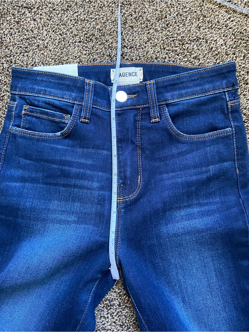 NWT L'Agence Margot Highrise Skinny Jean Baltic 25 - Picture 10 of 13